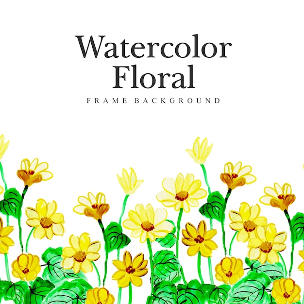 Watercolor Floral Multipurpose Background