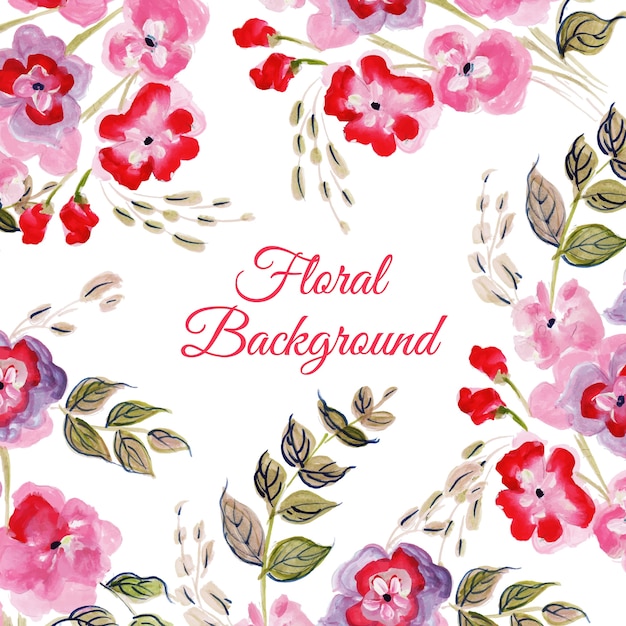 Watercolor Floral Multipurpose Background