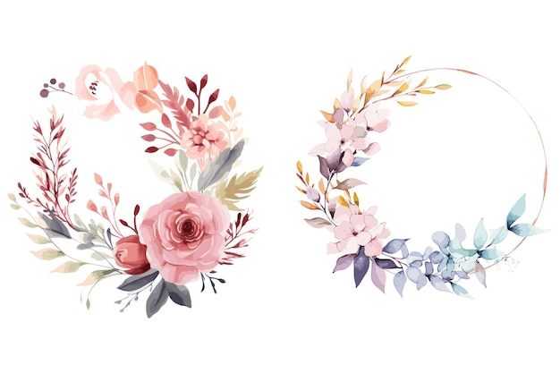 Watercolor floral new creative design