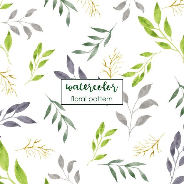 watercolor floral pattern design