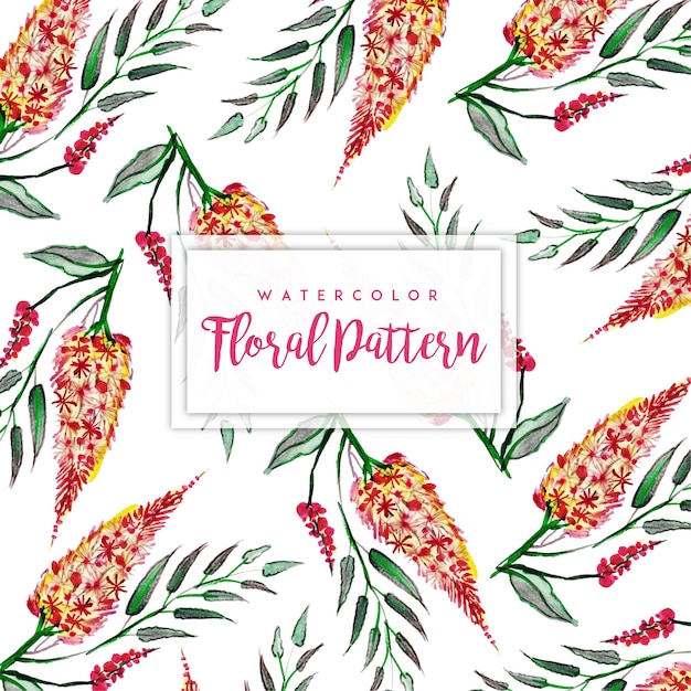 Watercolor Floral Pattern Multipurpose Background