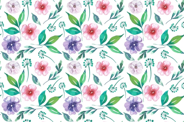 Watercolor floral pattern