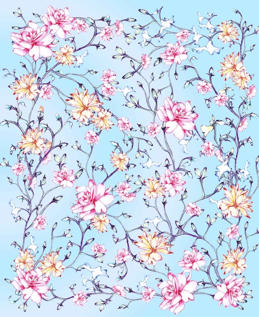 Watercolor Floral Pattern