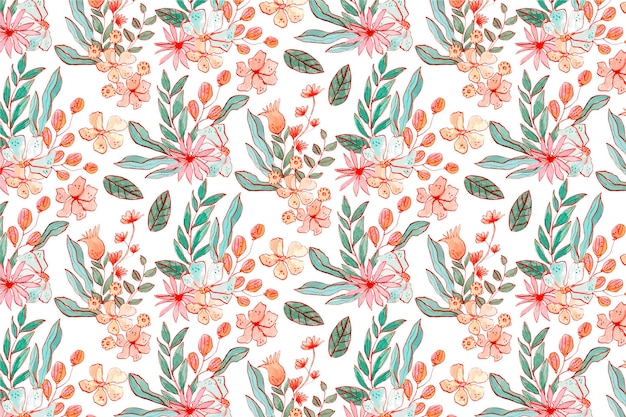 Watercolor floral pattern