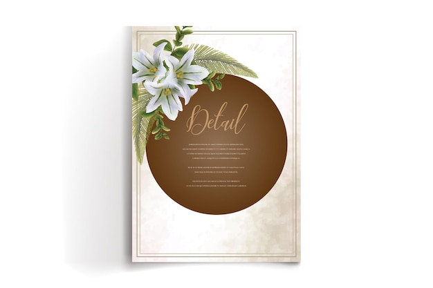 WATERCOLOR FLORAL WEDDING INVITATION