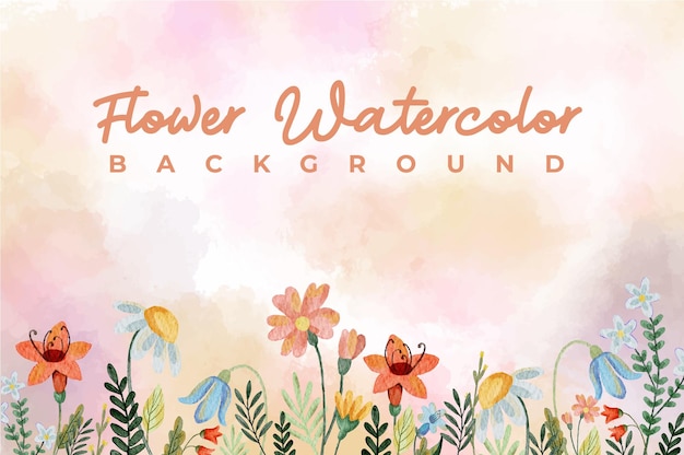 watercolor flower background