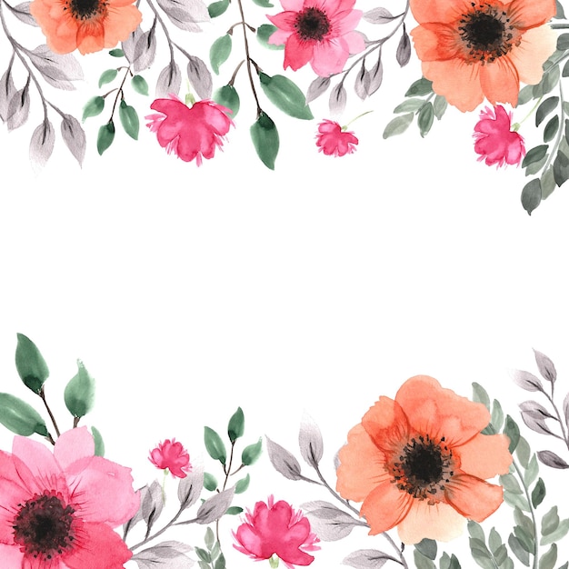 Watercolor Flower Background