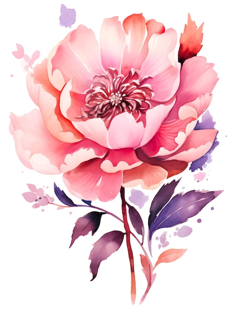 watercolor flower painting