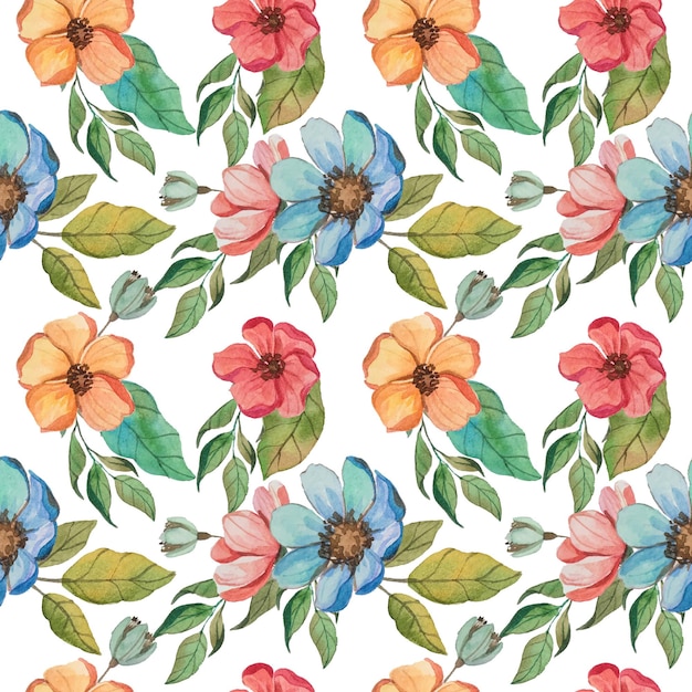 watercolor flower pattern