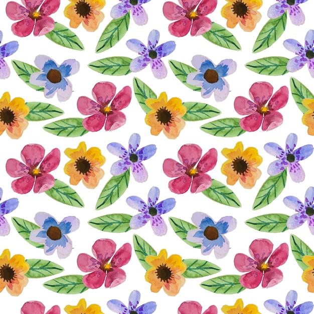 watercolor flower pattern