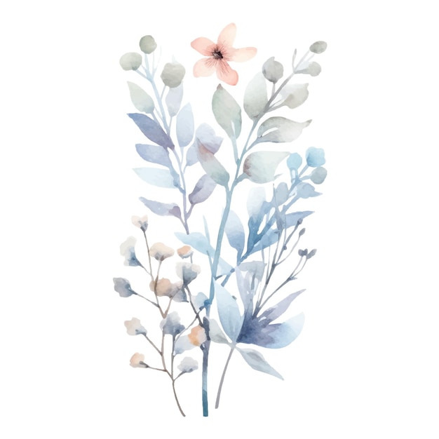 Акварель цветок растение Иллюстрация