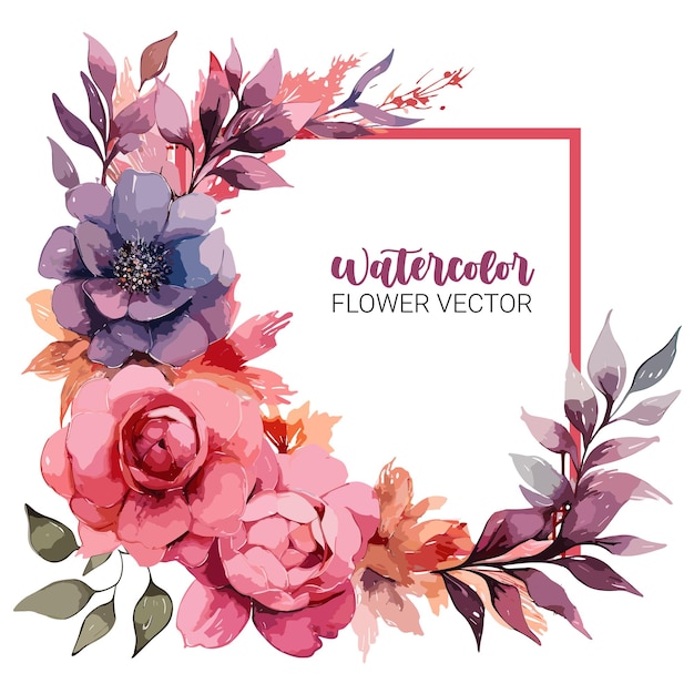 Watercolor Flower vector