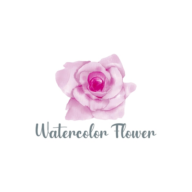 Watercolor flower vector