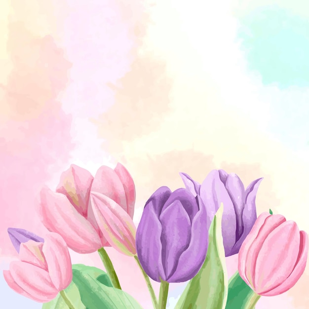 watercolor flowers for background and decoration