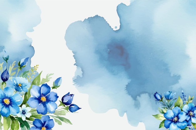 watercolor flowers background