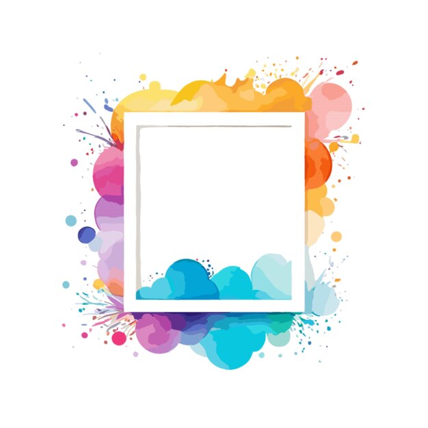 Vector watercolor frame vector