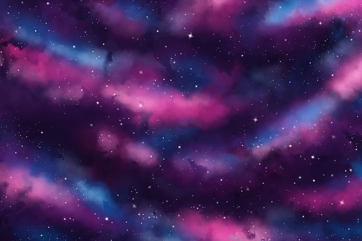 Vector watercolor galaxy background