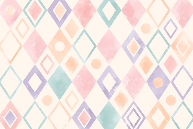 Vector watercolor geometric background