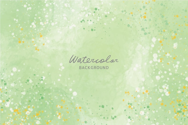 Vector watercolor green texture hand painted background