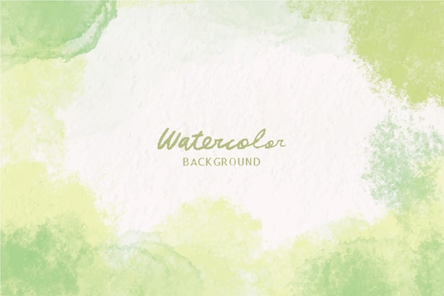 Watercolor green texture hand painted background