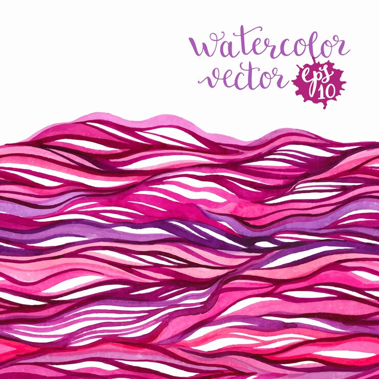 Vector watercolor hand painted background