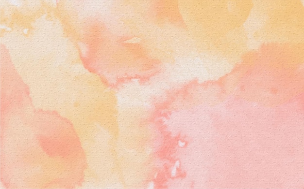 Watercolor Hand painted Pink Orange color on paper Background Illustration