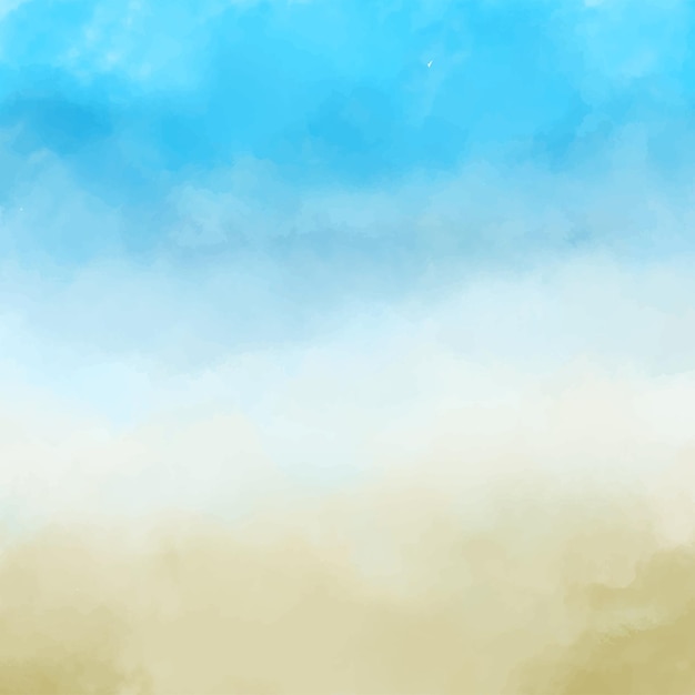 watercolor hand painted summer background