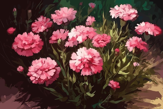 수채화 handpainted 꽃 벡터 예술 그림 그림 꽃 패턴 수채화 꽃
