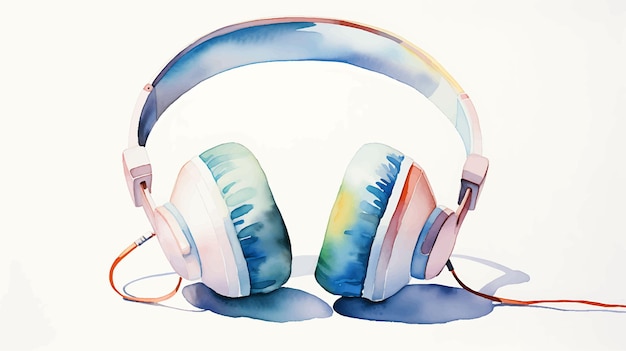 Watercolor headphone