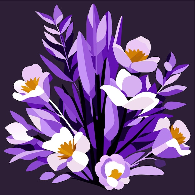 Illustrazione ad acquerello bouquet di lavanda