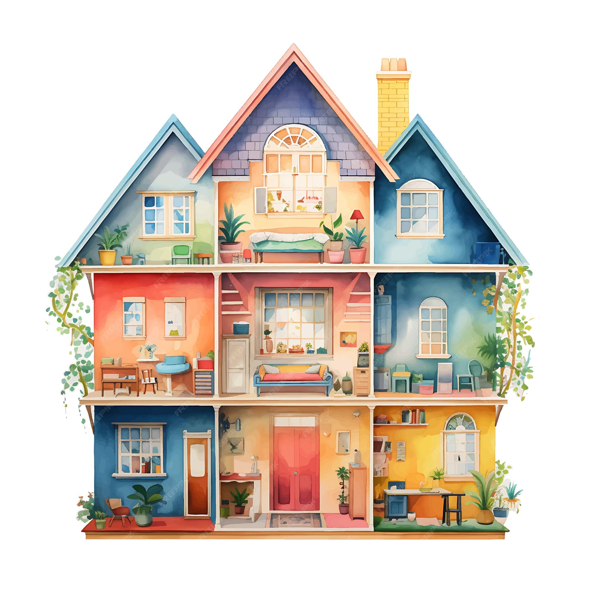 Doll House Drawing Royalty-Free Images, Stock Photos & Pictures