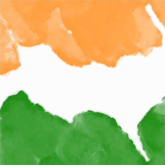 Vector watercolor of india independance day