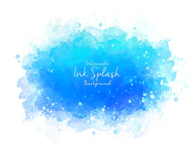 Watercolor ink splash abstract background