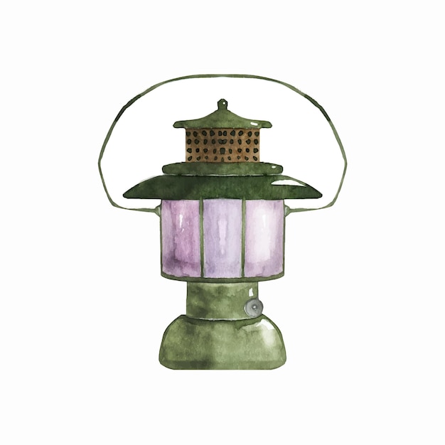 Watercolor lantern