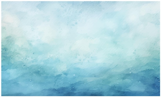 Vector watercolor light blue water color background