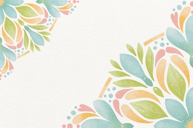 Watercolor mandala background