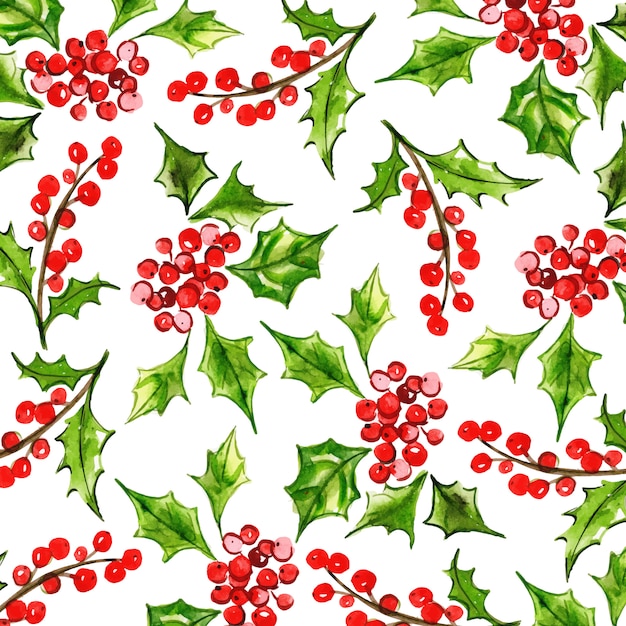 Watercolor merry christmas background