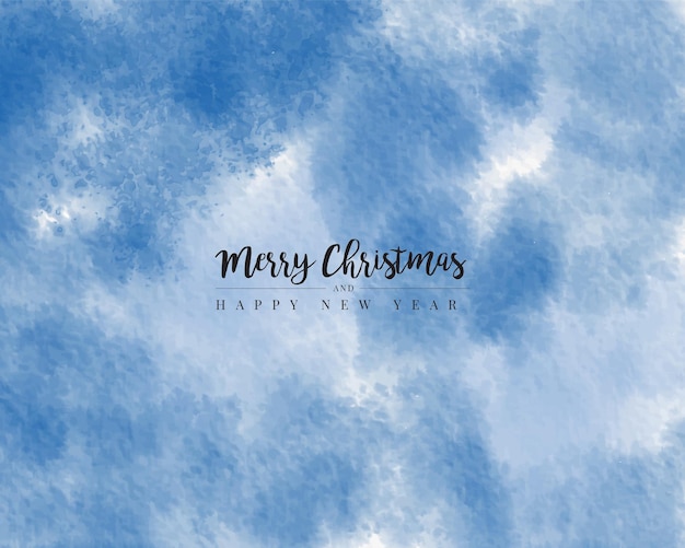 Watercolor Merry Christmas and happy new year background