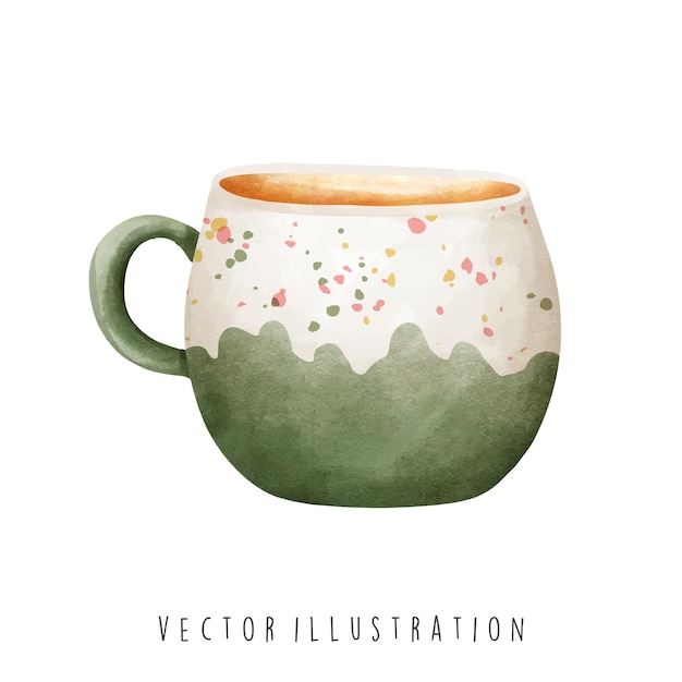 watercolor mug