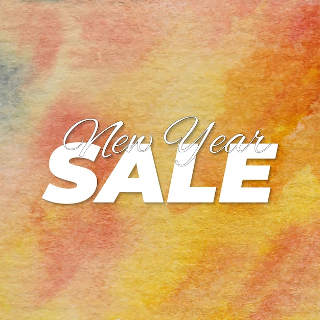 watercolor new year hot sale background