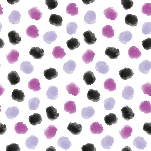 Watercolor painted dotty pattern