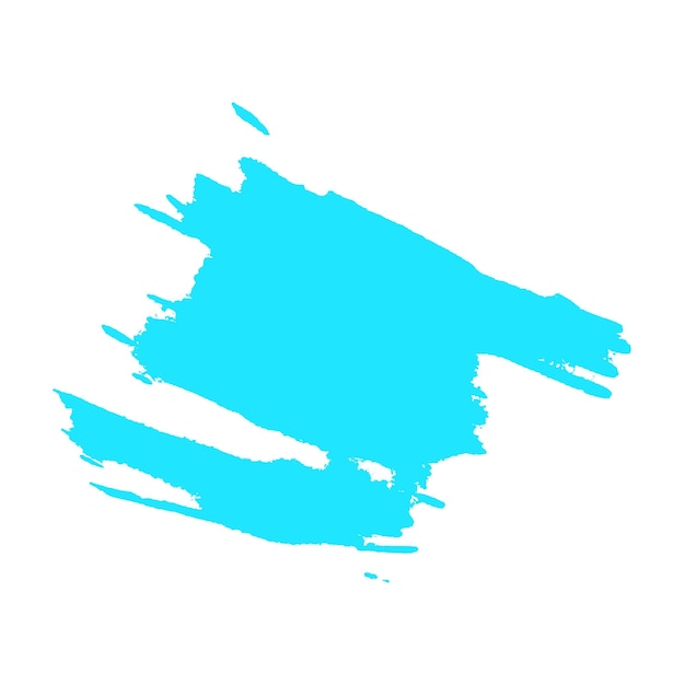 Vettore acquerello dipinto con pennello blu chiaro
