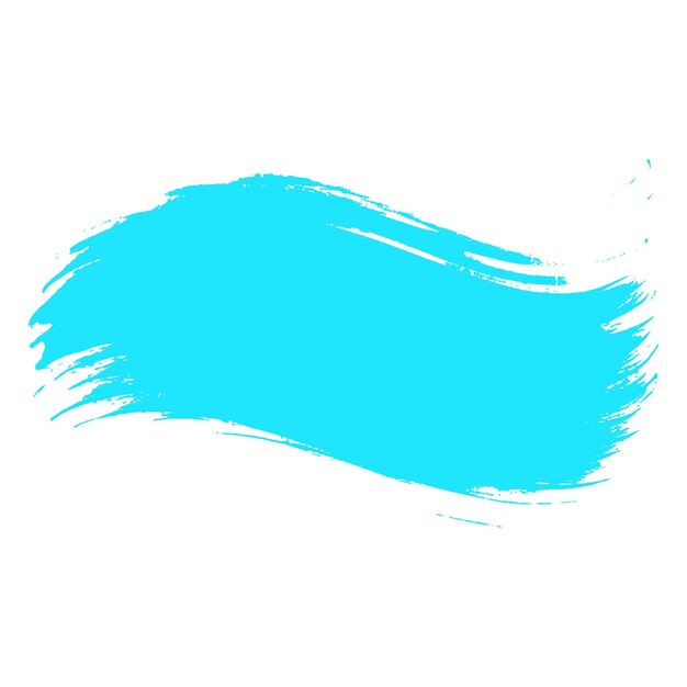 Vector watercolor painted light blue brush stroke