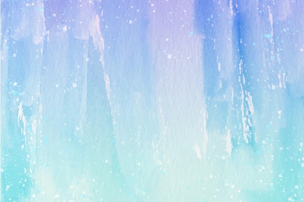 Vector watercolor painted winter background