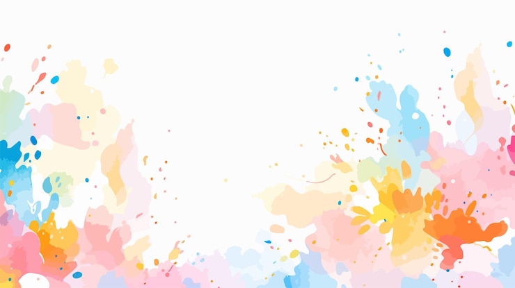 Vector 色とりどりの水彩画