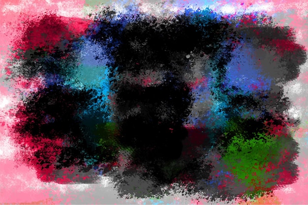 Vector watercolor painting grunge brush strokes background