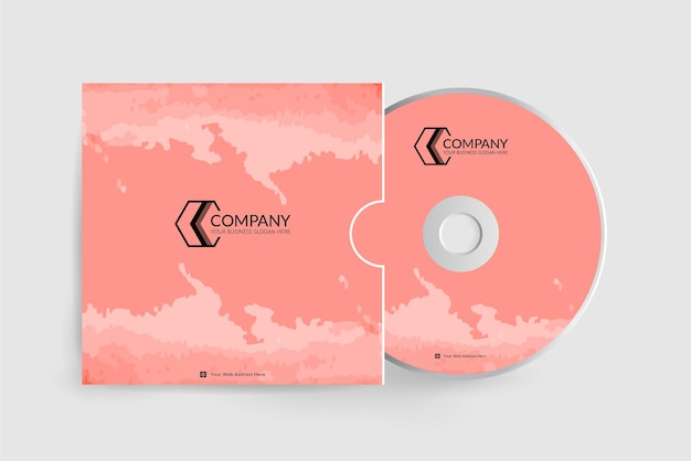 Watercolor Paper Texture CD Cover Design