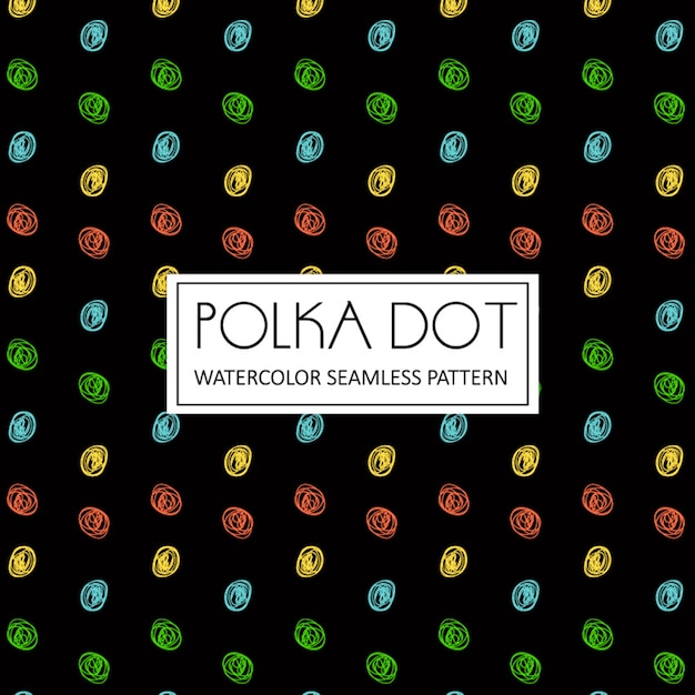 Acquerello polka dot sfondo