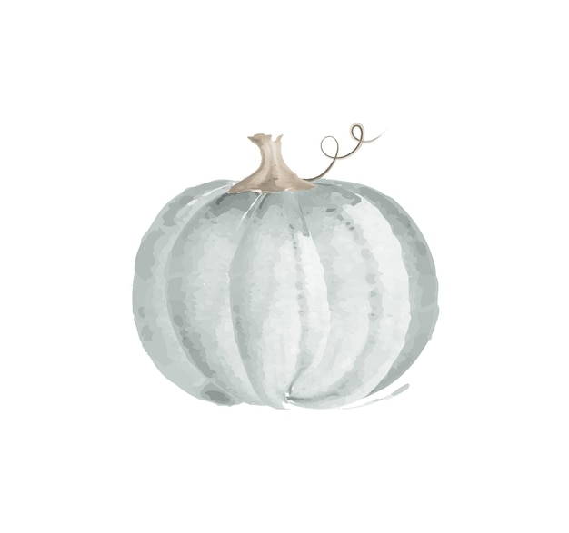 Watercolor pumpkin