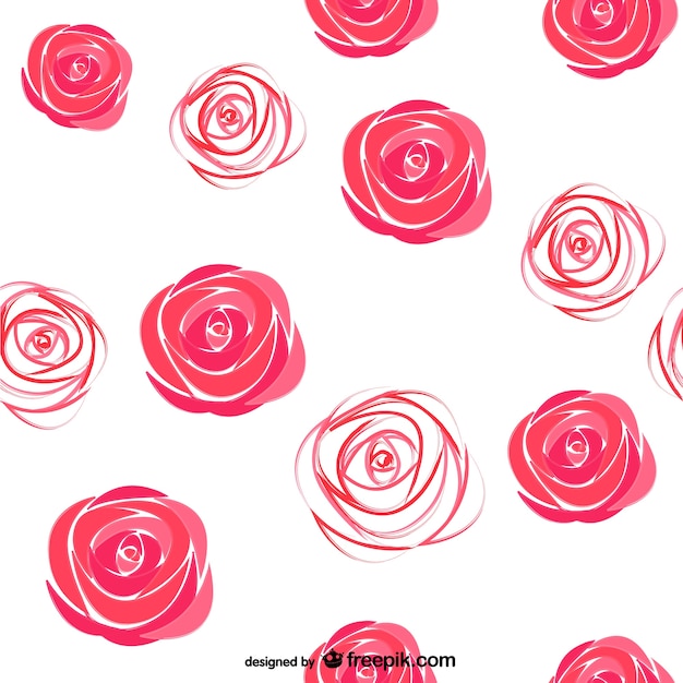 Watercolor roses pattern